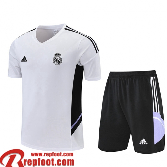 Real Madrid Survetement T Shirt Blanc Homme 22 23 TG703