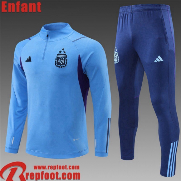 Argentina Survetement de Foot bleu ciel Enfant 22 23 TK533