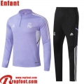 Real Madrid Survetement de Foot lavande Enfant 22 23 TK540  Real Madrid Survetement de Foot lavande Enfant 22 23 TK540