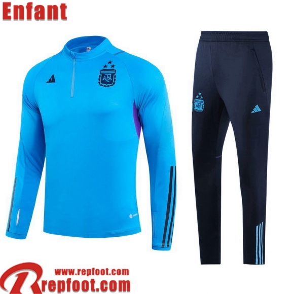 Argentina Survetement de Foot bleu Enfant 22 23 TK541