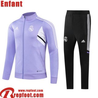 Real Madrid Veste Foot lavande Enfant 22 23 TK542