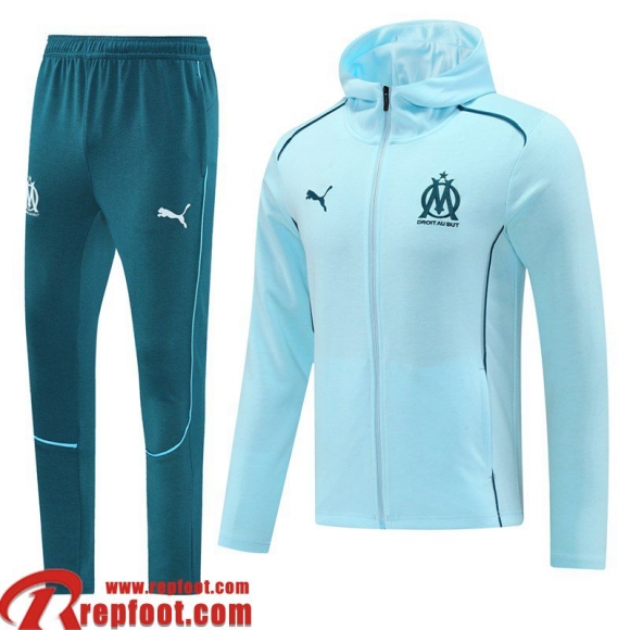 Marseille Veste Foot - Sweat A Capuche Homme 2024 2025 B385  Marseille Veste Foot - Sweat A Capuche Homme 2024 2025 B385