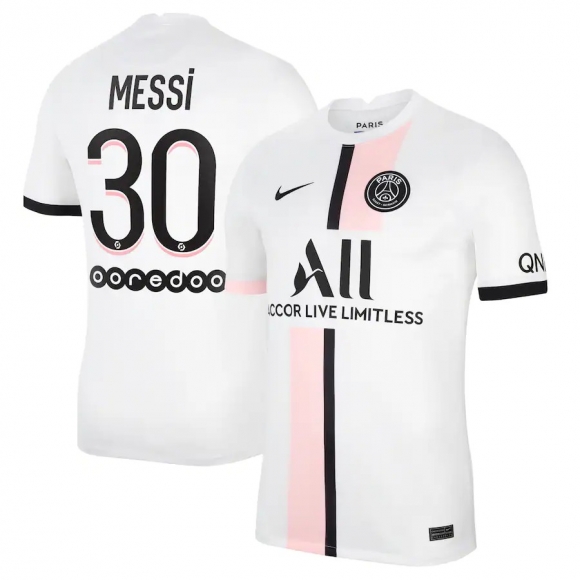 Maillot PSG Paris Saint Germain Messi No.30 Exterieur 2021 2022