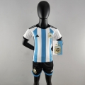 Argentine Maillot De Foot World Cup Domicile Enfant 2022 AK53