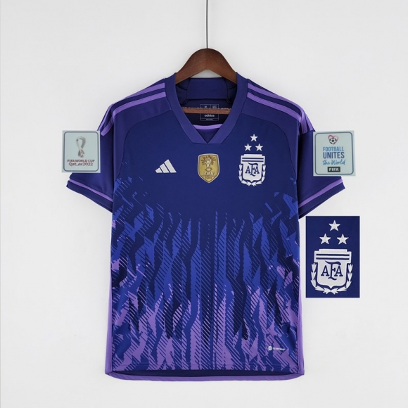 Maillot De Foot Argentine Exterieur Homme World Cup 2022