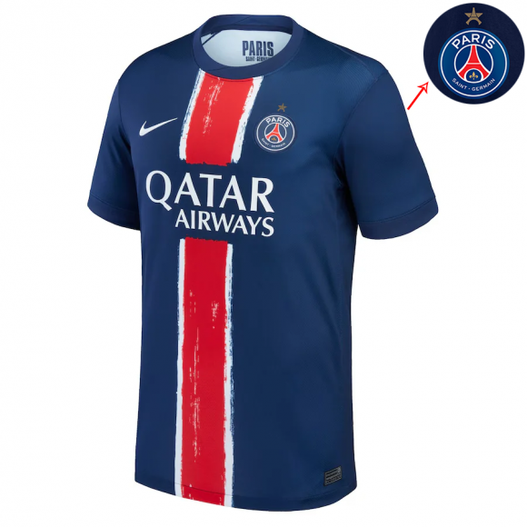PSG Maillot Foot Domicile Avec Une étoile 24 25 Champions d'EUROPE
