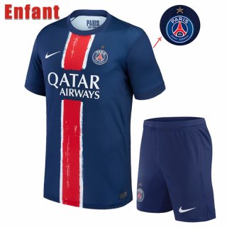 PSG Maillot De Foot Domicile Enfant 24 25 Champions d'Europe une étoile