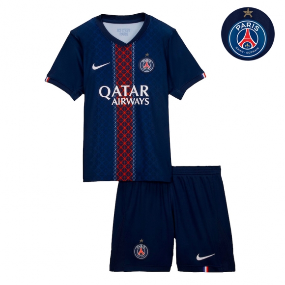 PSG Maillot De Foot Domicile Enfant 25 26 Champions d'Europe une étoile