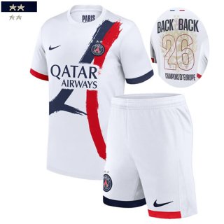 PSG Maillot De Foot 26 # Champions BACK2BACK Exterieur Enfant 25 26