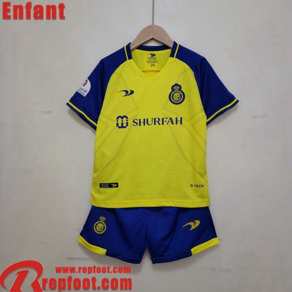 Al-Nassr Maillots Foot Domicile Enfant 22 23  Al-Nassr Maillots Foot Domicile Enfant 22 23