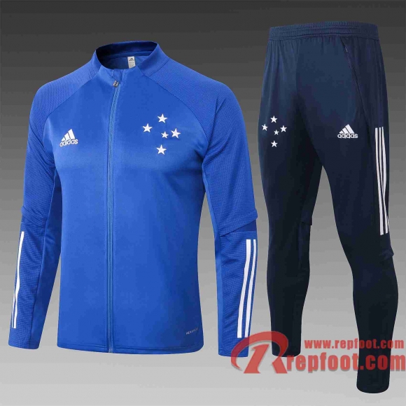 Cruzeiro EC Veste foot 20 21 bleu A317#