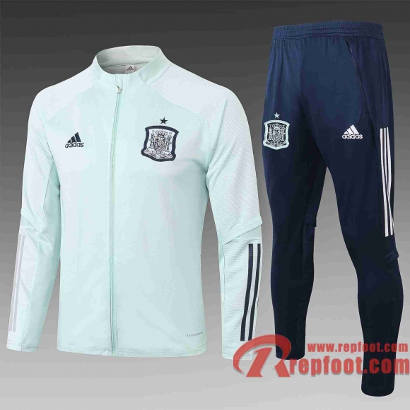 Espagne Veste foot 20 21 Vert clair A320#