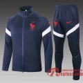 France Veste foot 20 21 bleu marin A325#