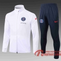 PSG Paris Veste foot 20 21 blanc A326#