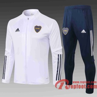 Boca Juniors Veste foot 20 21 blanc A327#