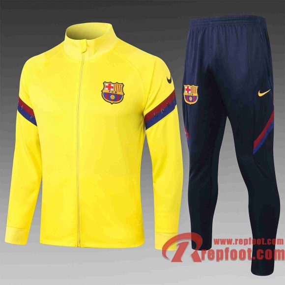 Barcelone Veste foot 20 21 Jaune clair A332# Barcelone Veste foot 20 21 Jaune clair A332#