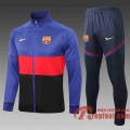 Barcelone Veste foot 20 21 bleu marin et rouge A338#