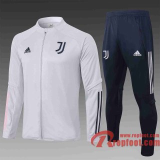 Juventus Veste foot 20 21 Gris clair A342#