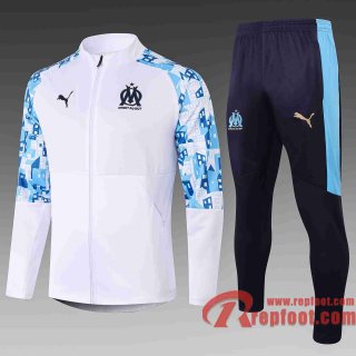 Olympique De Marseille Veste foot blanc A354 20 21