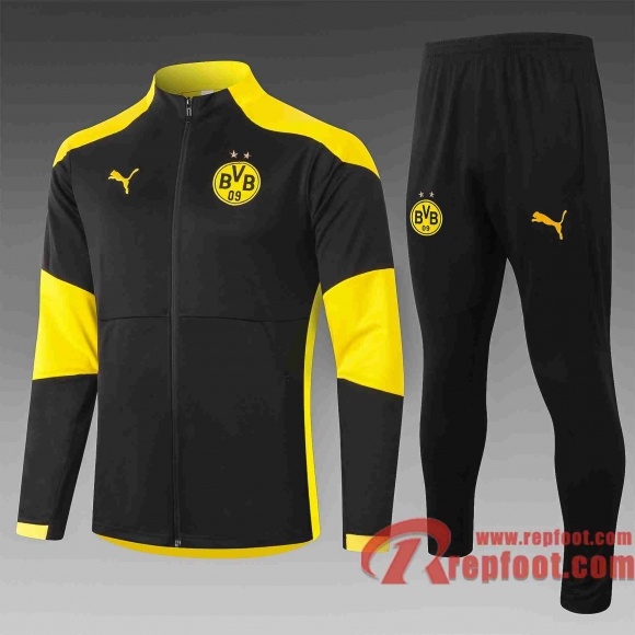 Dortmund BVB Veste foot noir 20 21 A377  Dortmund BVB Veste foot noir 20 21 A377