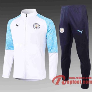 Manchester City Veste foot blanc 20 21 A384