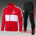 Liverpool Veste foot Rouge plus blanc 20 21 A390