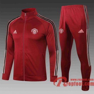 Manchester United Veste foot cramoisi 20 21 A400