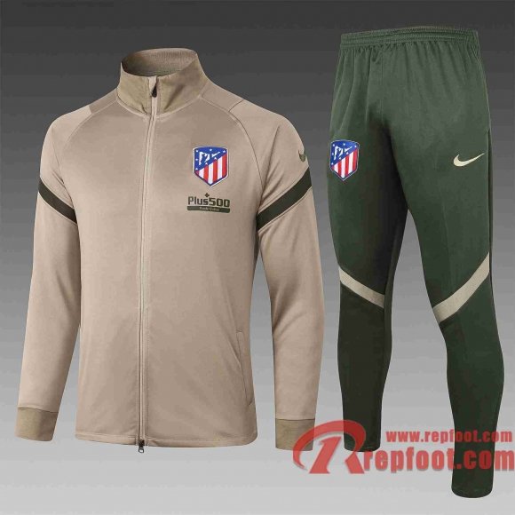 Atletico Madrid Veste foot Kaki 20 21 A401