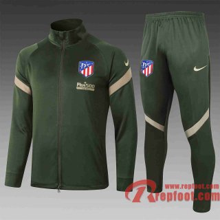 Atletico Madrid Veste foot Armée verte 20 21 A407