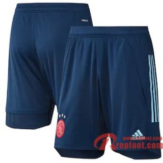 Short de foot Ajax Amsterdam Exterieur 20 21 - Bleu