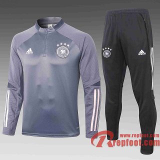 Allemagne Survetement Foot 20 21 Gris clair Grande taille