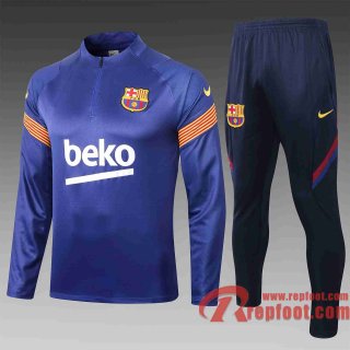 Barcelone Survetement Foot 20 21 Bleu clair Grande taille