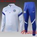 Chelsea Survetement Foot Gris clair 20 21 B417