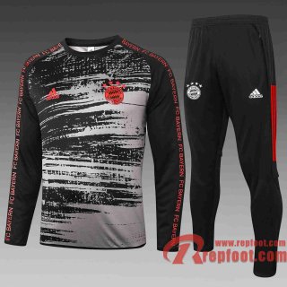 Bayern Munich Survetement Foot Noir-Gris 20 21 B433