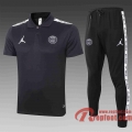 PSG Paris Polo de foot 20 21 Noir C425#