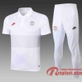PSG Paris Polo de foot 20 21 Blanc - gris C428#