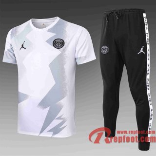 PSG Paris T-shirt de foot 20 21 Blanc C429#