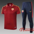AS Rome Polo de foot 20 21 cramoisi C433#