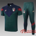 Italie Polo de foot 20 21 Vert foncé C441#