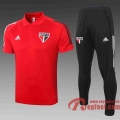 Sao Paulo Polo de foot 20 21 rouge C446#