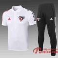 Sao Paulo Polo de foot 20 21 Blanc C458#