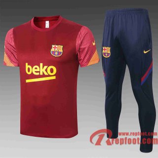 Barcelone T-shirt de foot 20 21 cramoisi C460#