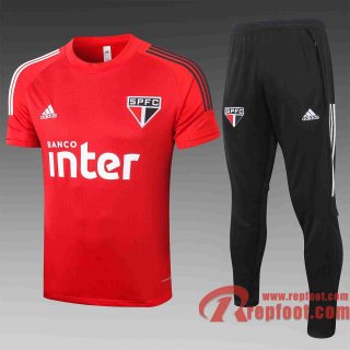 Sao Paulo T-shirt de foot 20 21 rouge C467#