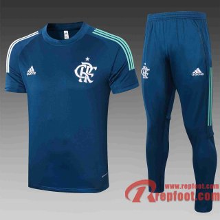 Flamengo T-shirt de foot 20 21 bleu marin C468#