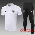 Allemagne Polo de foot 20 21 Gris clair C474#