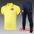 Barcelone Polo de foot 20 21 Jaune C490#