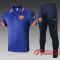 Barcelone Polo de foot 20 21 bleu C491#