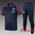 PSG Paris Polo de foot 20 21 bleu marin - rouge C492#