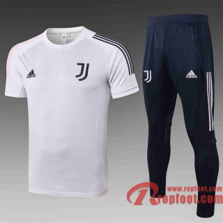 Juventus T-shirt de foot 20 21 Gris clair C496#