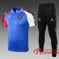 Airman Polo de foot 20 21 bleu Manchon bicolore C500#